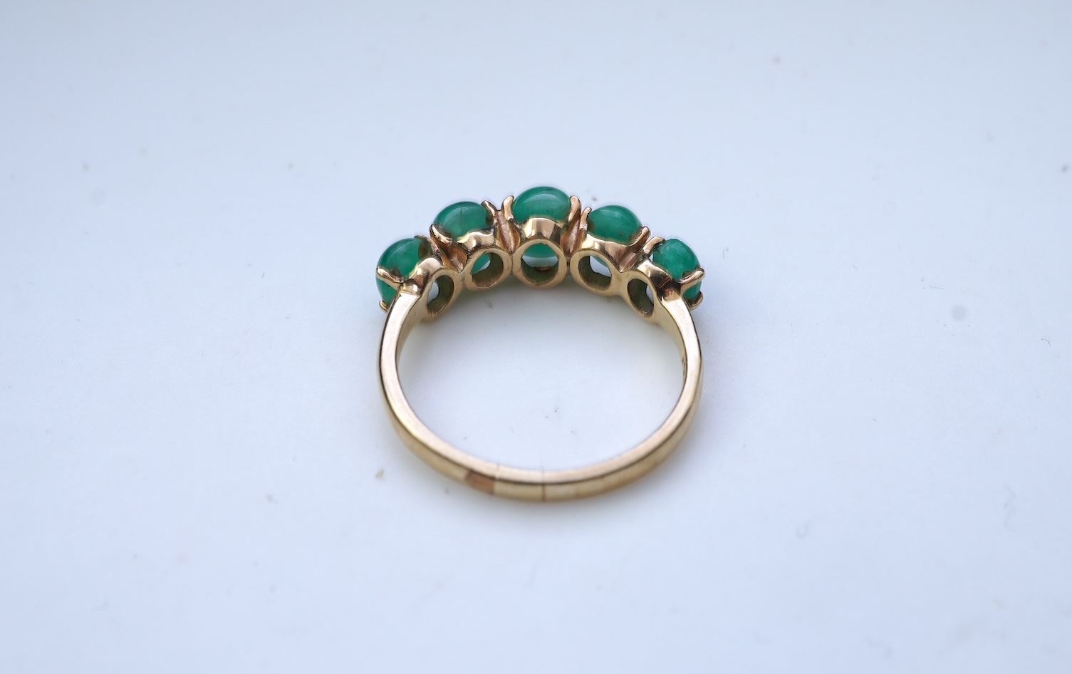 An emerald ring